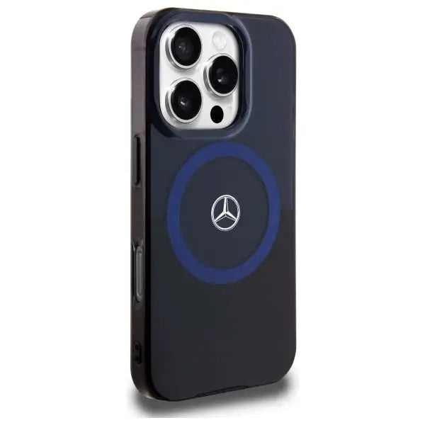 Mercedes MB Double Layer BiColor MagSafe Case for iPhone 16 Pro Max - Blue - Cell phone cases and covers<<<HurtelXML