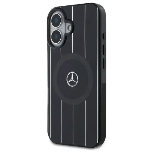 Mercedes MB Double Layer Crossed Lines MagSafe case for iPhone 16 - black - Cell phone cases and covers<<<HurtelXML
