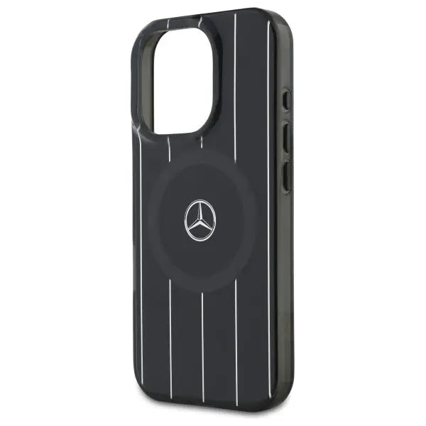 Mercedes MB Double Layer Crossed Lines MagSafe iPhone 16 Pro Case - Black - Cell phone cases and covers<<<HurtelXML