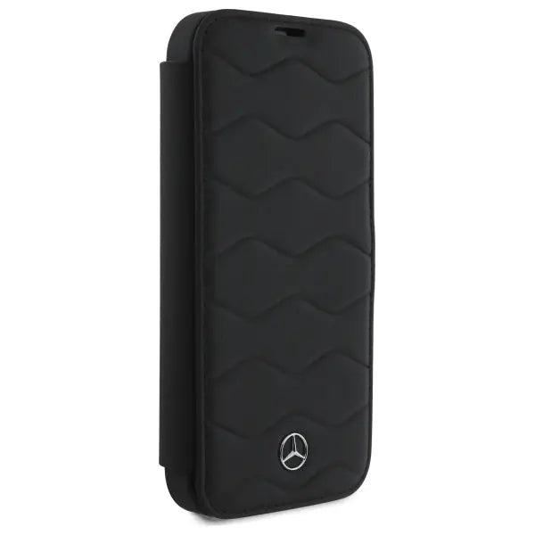 Mercedes MB Waves Leather Case for iPhone 16 Pro Max - Black - Cell phone cases and covers<<<HurtelXML