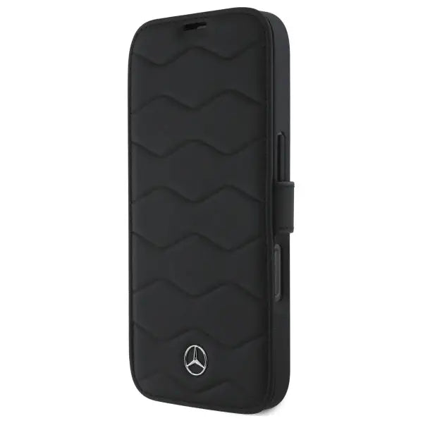 Mercedes MB Waves Leather Case for iPhone 16 Pro Max - Black - Cell phone cases and covers<<<HurtelXML