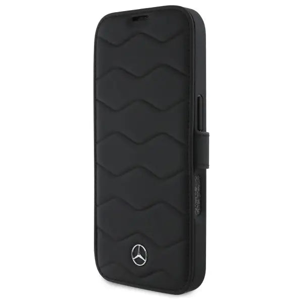 Mercedes MB Waves Leather Case for iPhone 16 Pro Max - Black - Cell phone cases and covers<<<HurtelXML