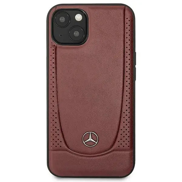 Mercedes MEHCP14MARMRE iPhone 14 Plus 6.7 ’red / red hardcase Leather Urban Bengale - Cell phone cases