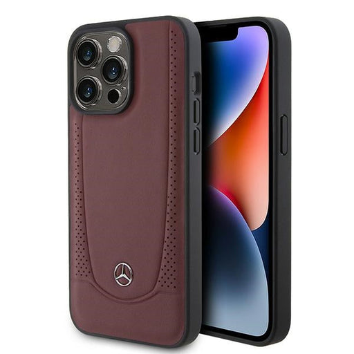 Mercedes MEHCP15LARMRE iPhone 15 Pro 6.1’’ red/red hardcase Leather Urban Bengale - Cell phone cases