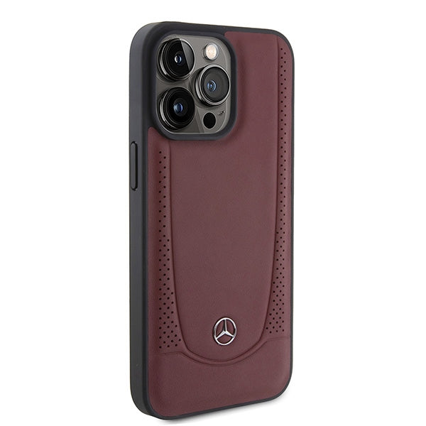 Mercedes MEHCP15LARMRE iPhone 15 Pro 6.1’’ red/red hardcase Leather Urban Bengale - Cell phone cases