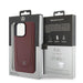 Mercedes MEHCP15LARMRE iPhone 15 Pro 6.1’’ red/red hardcase Leather Urban Bengale - Cell phone cases