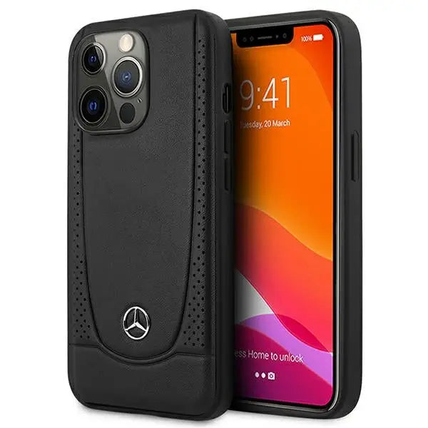 Mercedes MEHCP15XARMBK iPhone 15 Pro Max 6.7’’ black/black hardcase Leather Urban - Cell phone cases