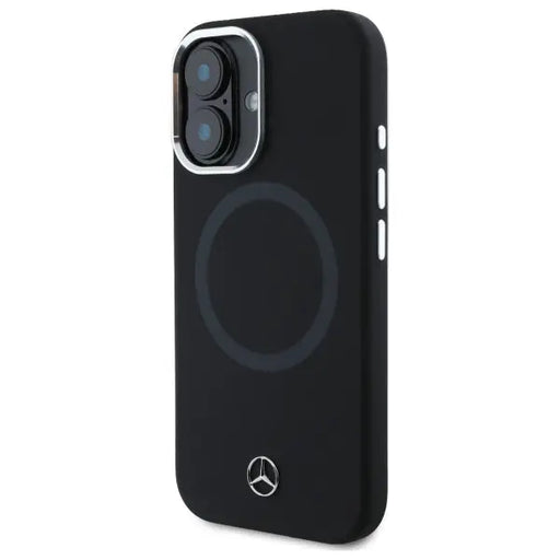 Mercedes MEHMP16S23SUTTK iPhone 16 6.1’’ black/black hardcase Silicone Tonal Logo MagSafe - Cell phone cases