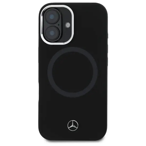 Mercedes MEHMP16S23SUTTK iPhone 16 6.1’’ black/black hardcase Silicone Tonal Logo MagSafe - Cell phone cases