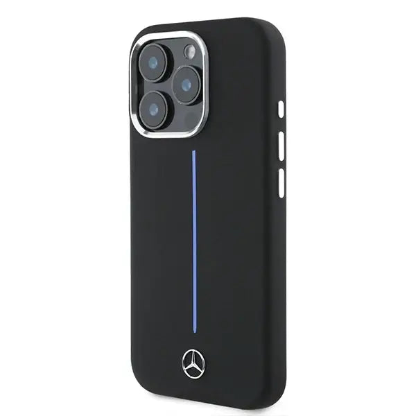 Mercedes Silicone Blue Stripe MagSafe Case for iPhone 16 Pro Max - Black - Cell phone cases and covers<<<HurtelXML