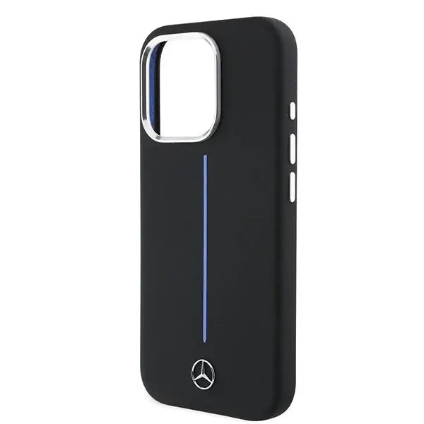 Mercedes Silicone Blue Stripe MagSafe Case for iPhone 16 Pro Max - Black - Cell phone cases and covers<<<HurtelXML