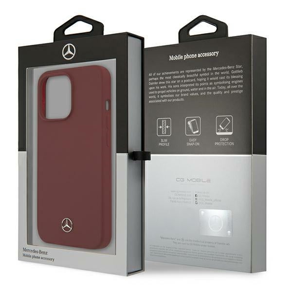 Mercedes Silicone Line Case for iPhone 13 Pro Max - Red - Cell phone cases and covers<<<HurtelXML