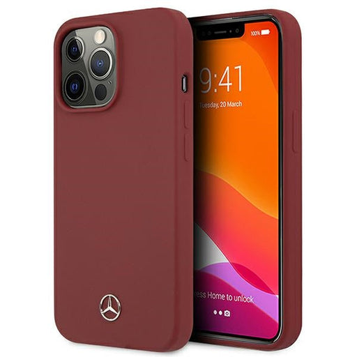 Mercedes Silicone Line Case for iPhone 13 Pro / iPhone 13 - Red - Cell phone cases and covers<<<HurtelXML