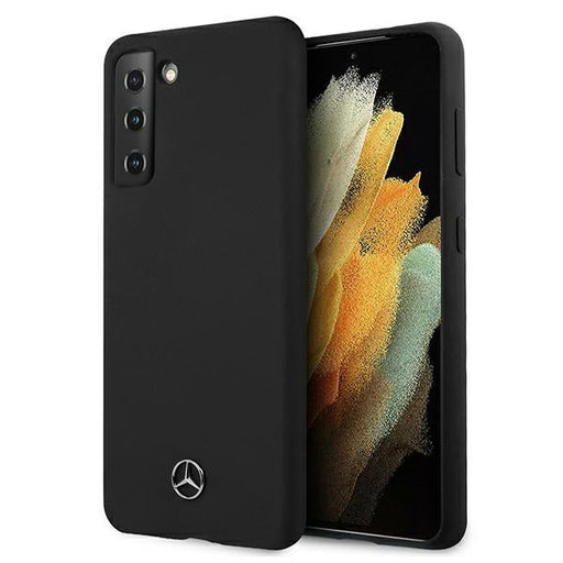Mercedes Silicone Line Case for Samsung Galaxy S21+ - Black - Cell phone cases and covers<<<HurtelXML
