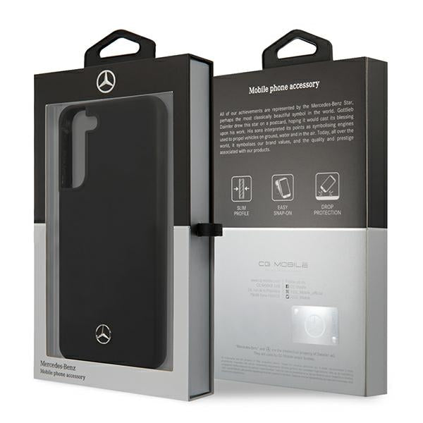 Mercedes Silicone Line Case for Samsung Galaxy S22+ - Black - Cell phone cases and covers<<<HurtelXML