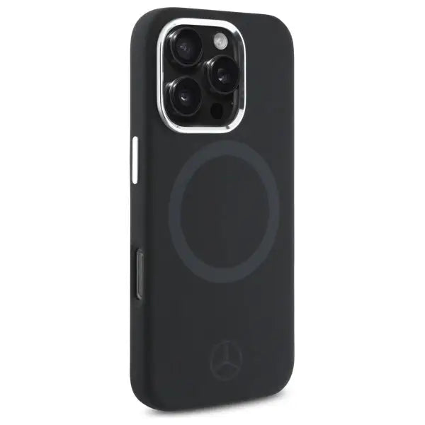 Mercedes Silicone Tonal Logo MagSafe iPhone 16 Pro Max Case - Black - Cell phone cases and covers<<<HurtelXML