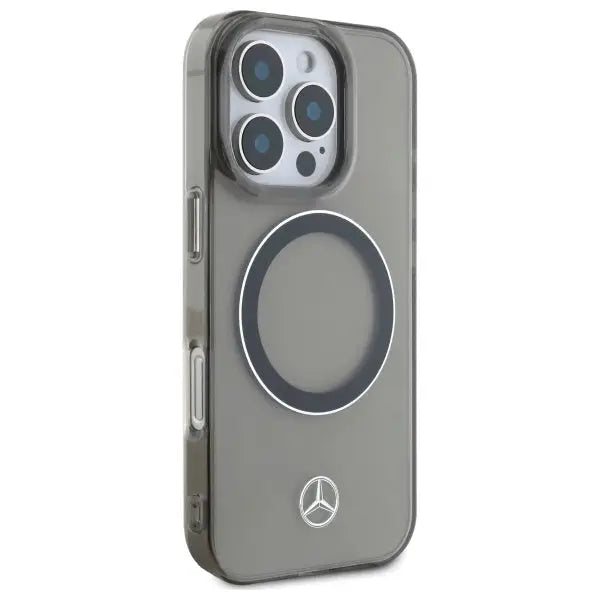 Mercedes Silver Ring MagSafe iPhone 16 Pro Case - Black - Cell phone cases and covers<<<HurtelXML
