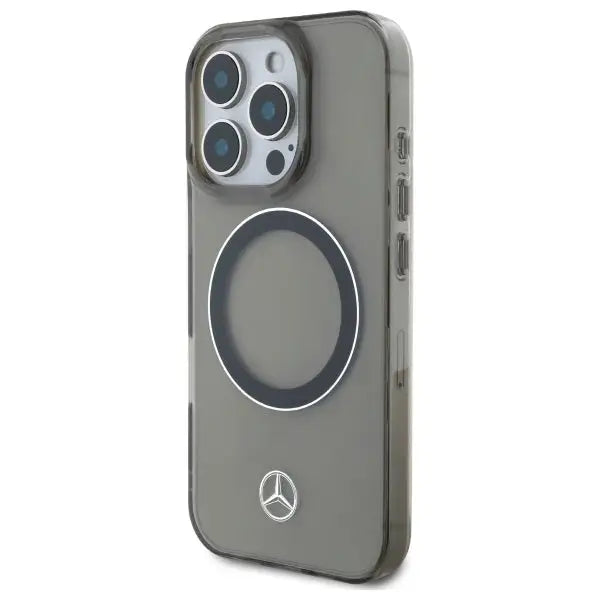 Mercedes Silver Ring MagSafe iPhone 16 Pro Case - Black - Cell phone cases and covers<<<HurtelXML