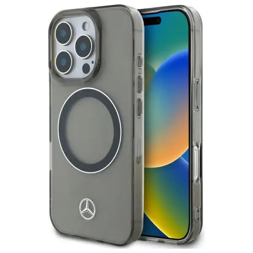 Mercedes Silver Ring MagSafe iPhone 16 Pro Case - Black - Cell phone cases and covers<<<HurtelXML