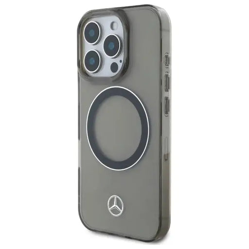 Mercedes Silver Ring MagSafe iPhone 16 Pro Max Case - Black - Cell phone cases and covers<<<HurtelXML
