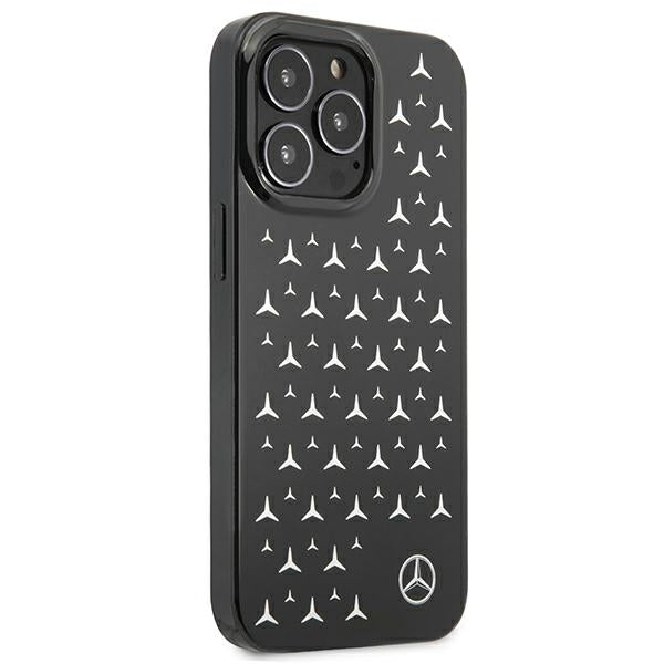 Mercedes Silver Stars Pattern Case for iPhone 13 Pro / iPhone 13 - Black - Cell phone cases and covers<<<HurtelXML
