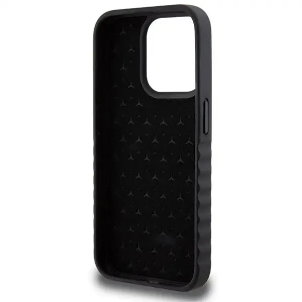 Mercedes Smooth Leather case for iPhone 15 Pro - black - Cell phone cases and covers<<<HurtelXML