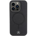 Mercedes Smooth Leather MagSafe case for iPhone 15 Pro Max - black - Cell phone cases and covers<<<HurtelXML