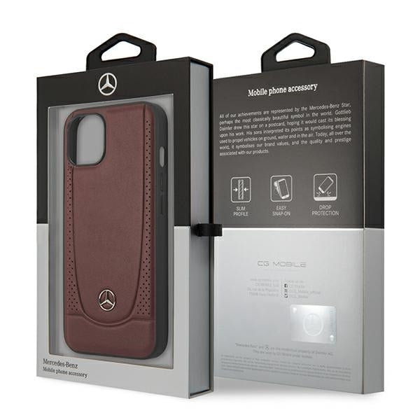 Mercedes MEHCP15SARMRE iPhone 15 6.1" red/red hardcase Leather Urban Bengale