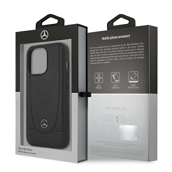 Mercedes MEHCP15XARMBK iPhone 15 Pro Max 6.7" black/black hardcase Leather Urban