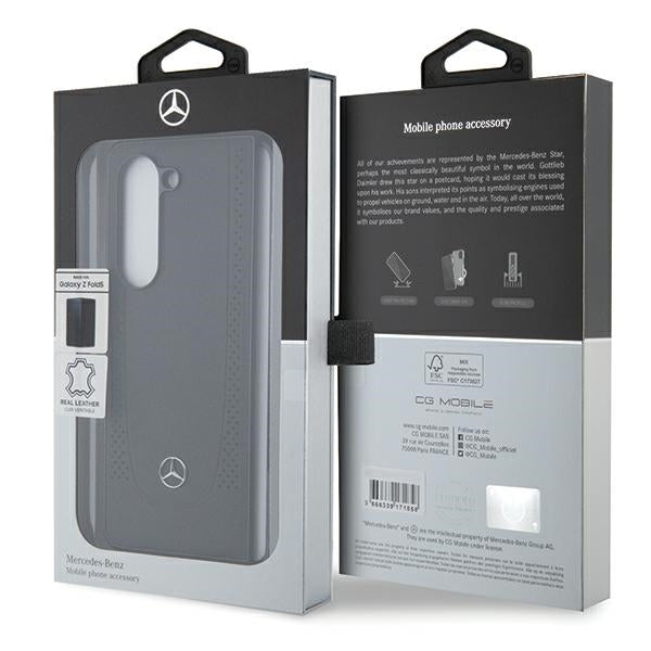 Mercedes Leather Urban case for Samsung Galaxy Z Fold 5 - black