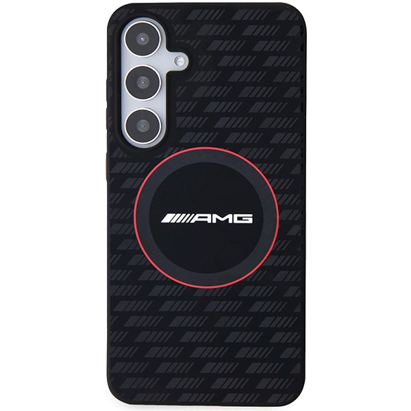 AMG Silicone Carbon Pattern MagSafe case for Samsung Galaxy S24+ - black