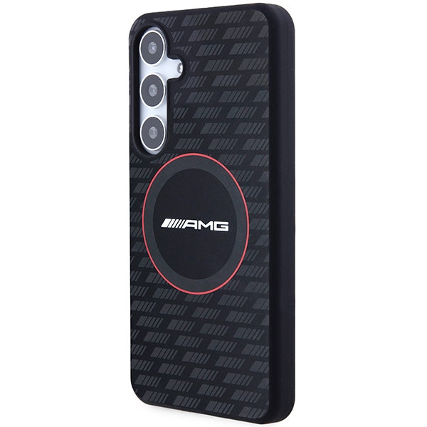 AMG Silicone Carbon Pattern MagSafe case for Samsung Galaxy S24+ - black