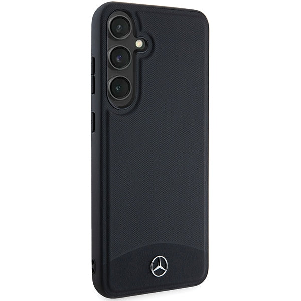 Mercedes Leather Textured &amp; Plain MagSafe case for Samsung Galaxy S24 - black
