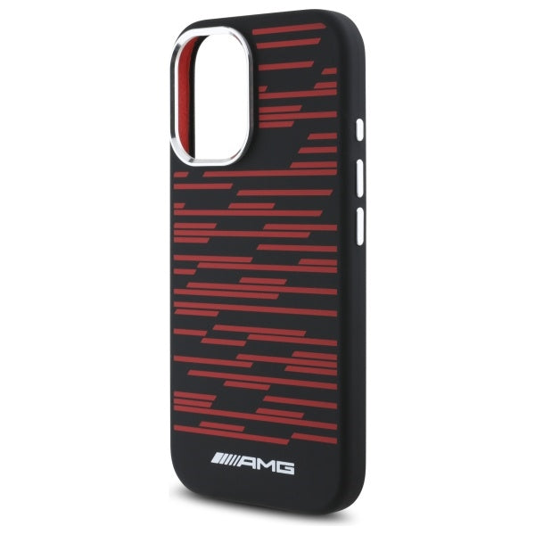 AMG Silicone Graphics MagSafe case for iPhone 16 - black