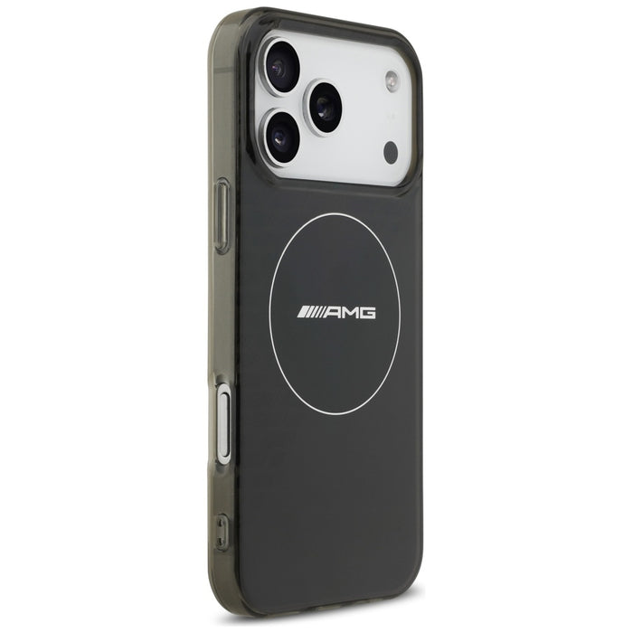 AMG Double Layer Transparent Smocked MagSafe Case for iPhone 17 Pro Max - Black