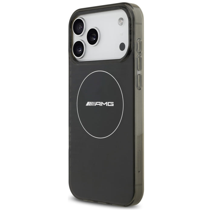 AMG Double Layer Transparent Smocked MagSafe Case for iPhone 17 Pro Max - Black
