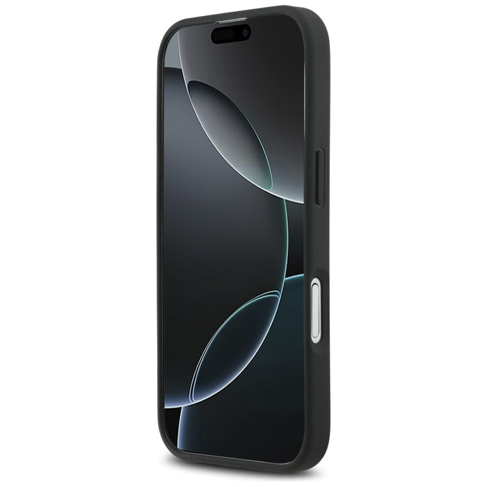 Mercedes Leather Laurel Leaves MagSafe Case for iPhone 17 - Black