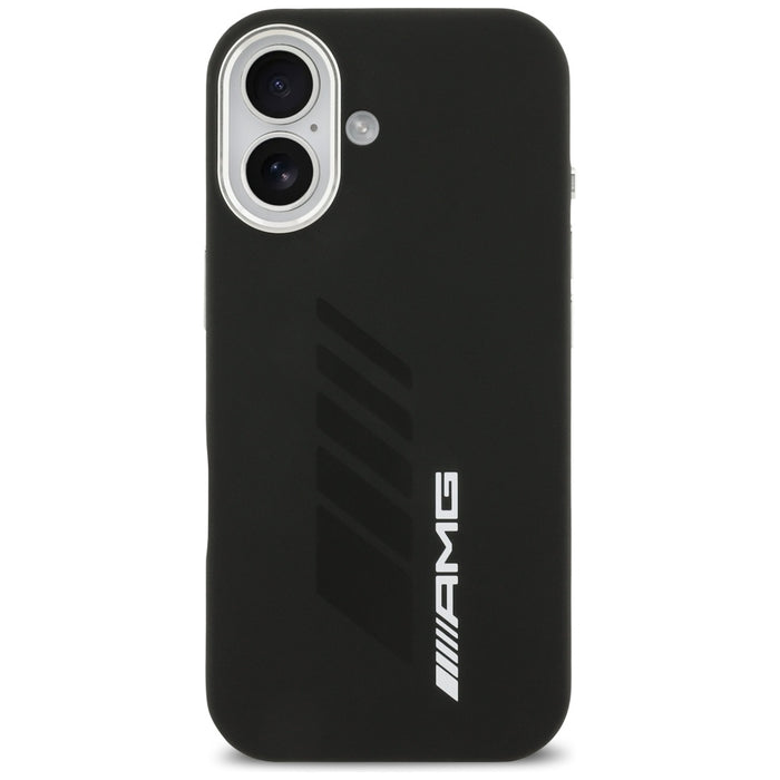 AMG Silicone Oversize Rhombs MagSafe Case for iPhone 17 - Black