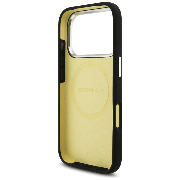 AMG Silicone Oversize Rhombs MagSafe Case for iPhone 17 Pro - Black