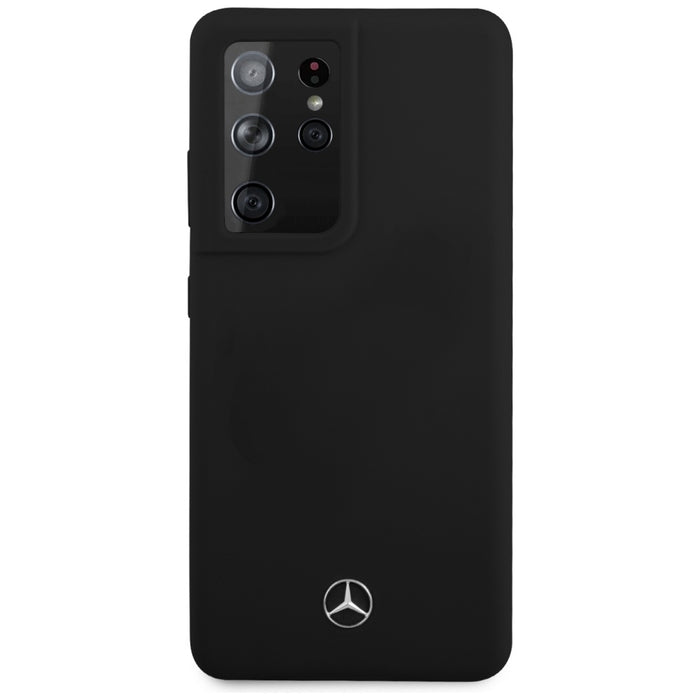Mercedes Silicone Line Case for Samsung Galaxy S21 Ultra - Black