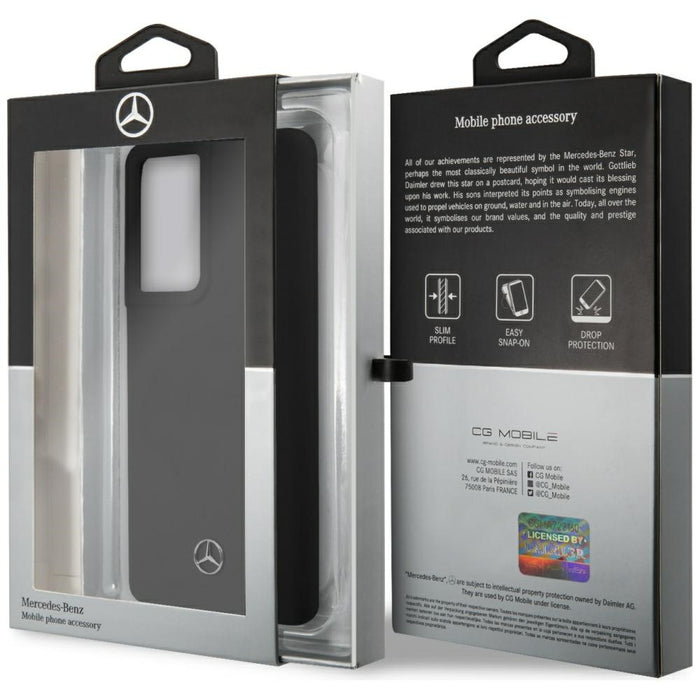 Mercedes Silicone Line Case for Samsung Galaxy S21 Ultra - Black