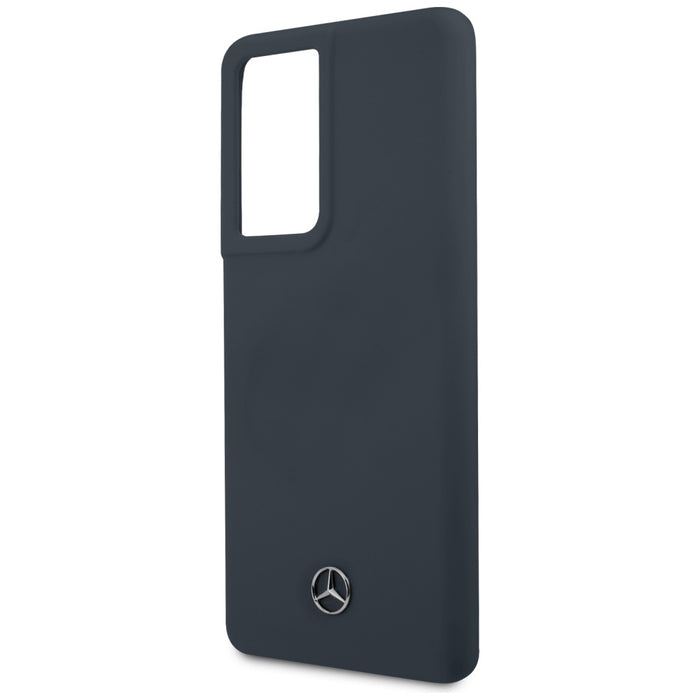 Mercedes Silicone Line Case for Samsung Galaxy S21 Ultra - Blue