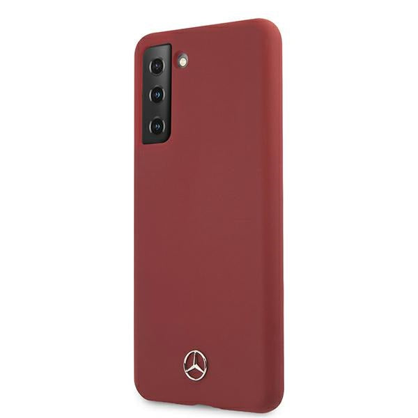 Mercedes Silicone Line Case for Samsung Galaxy S21+ - Red