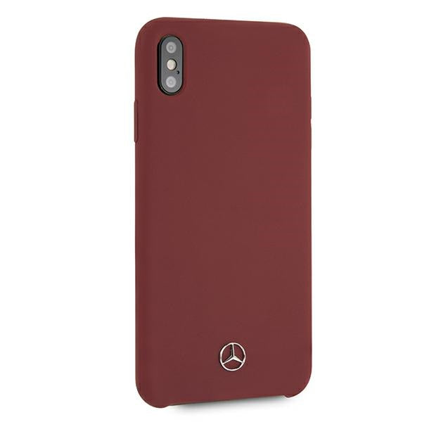 Mercedes Silicone Line Case for iPhone Xs Max - Red
