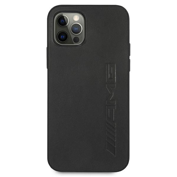 AMG Leather Hot Stamped Case for iPhone 12 Pro Max - Black