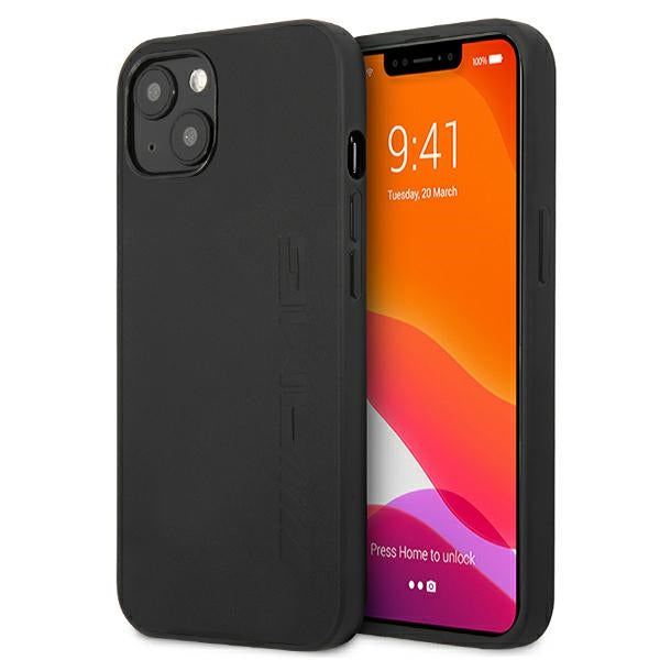 AMG Leather Hot Stamped Case for iPhone 13 mini - Black