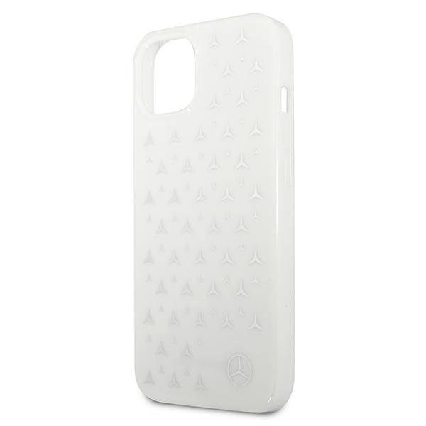 Mercedes Silver Stars Pattern Case for iPhone 13 mini - White