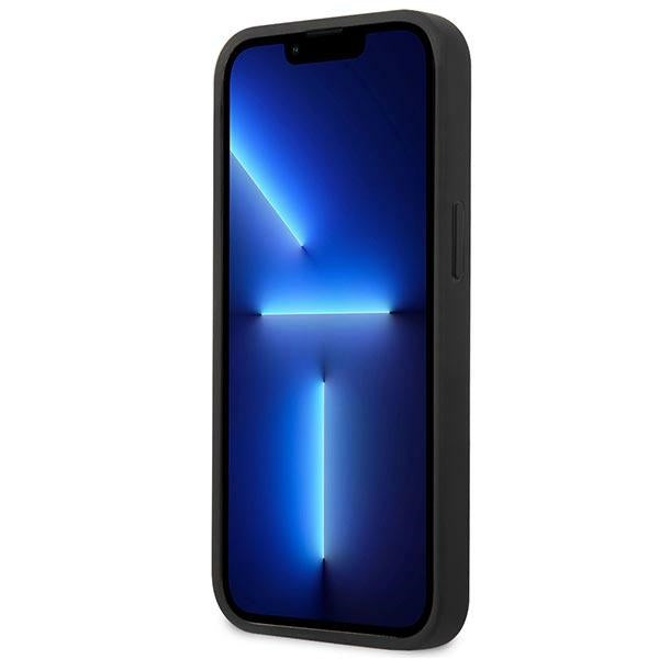 Mercedes Leather Stars Pattern Case for iPhone 13 mini - Black