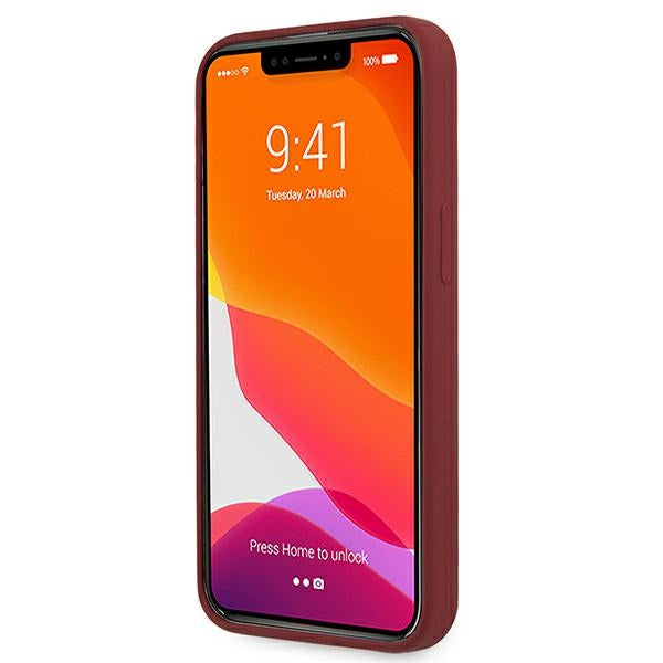 Mercedes Silicone Line Case for iPhone 13 mini - Red