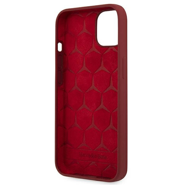 Mercedes Silicone Line Case for iPhone 13 mini - Red